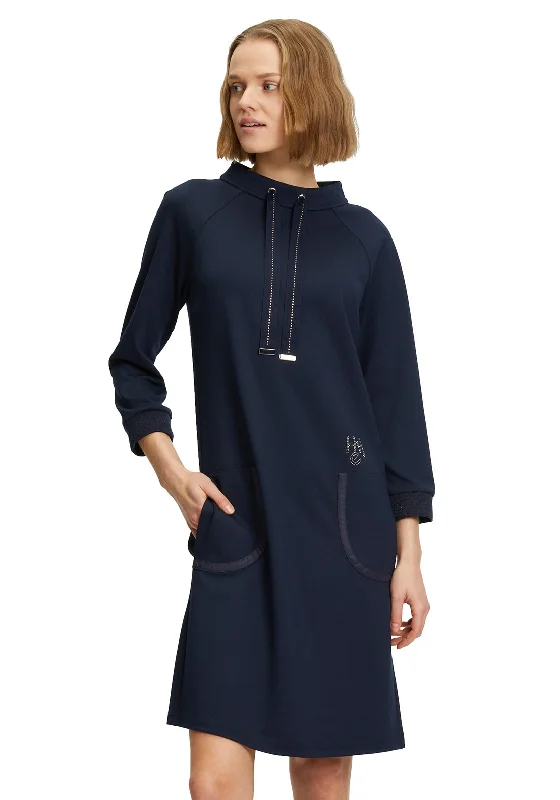Final Sale Betty Barclay Jersey Tunic Dress, Navy