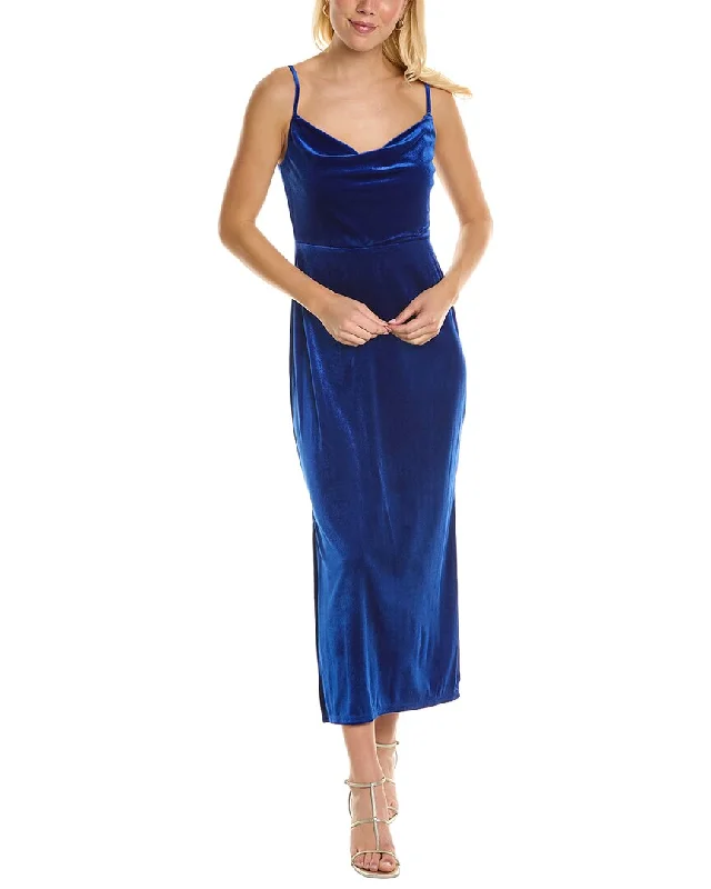 Bargain Prices Taylor Stretch Velvet Maxi Dress