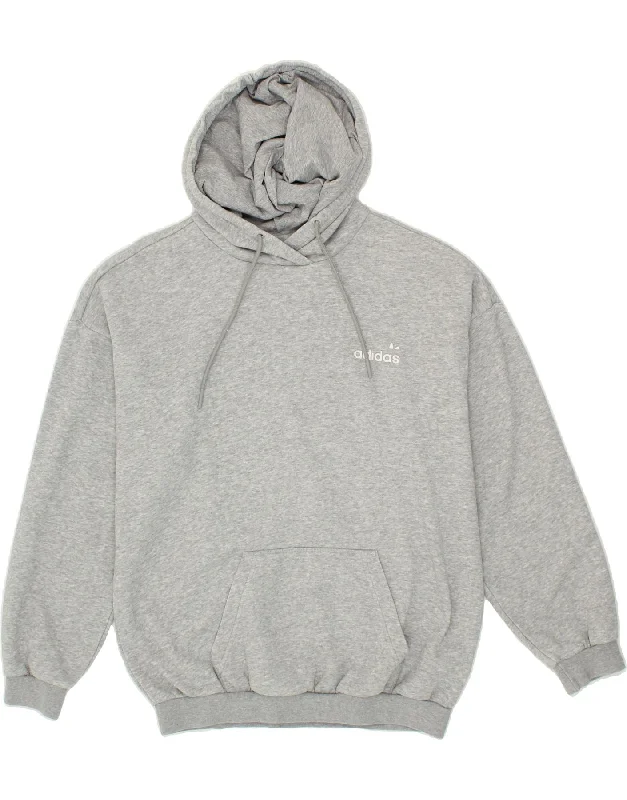 Midnight Madness ADIDAS Womens Oversized Graphic Hoodie Jumper UK 8 Small Grey Cotton Midnight Madness ADIDAS Womens Oversized Graphic Hoodie Jumper UK 8 Small Grey Cotton