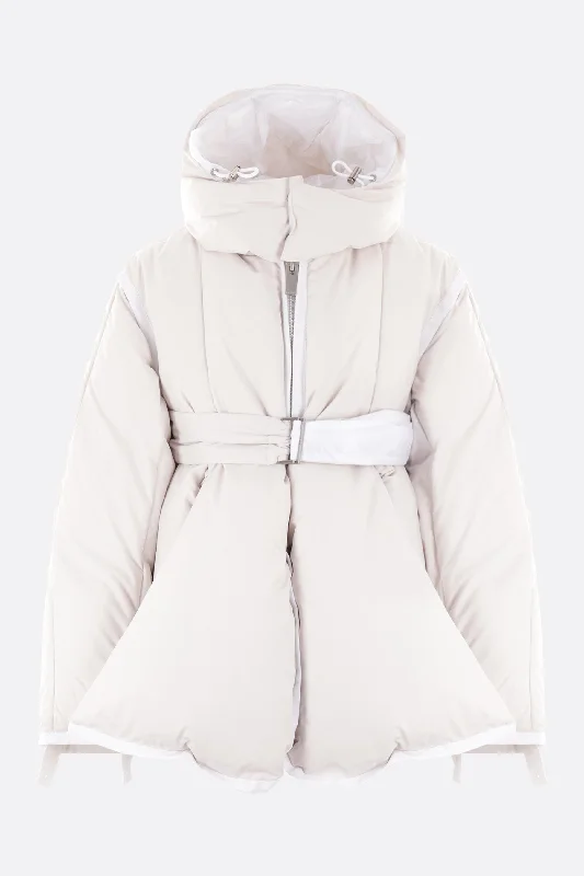 Crazy Deals piumino in nylon ripstop con cintura