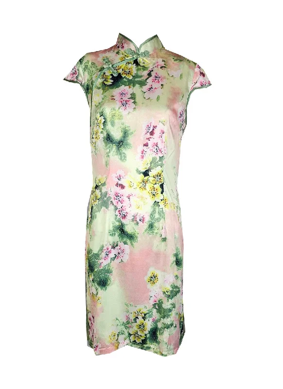 Seasonal Clearance 1240061 Mandarn Collar Cheongsam
