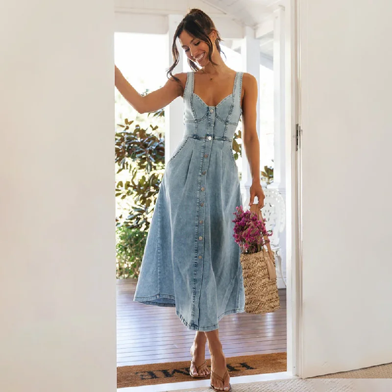 YEAR-End Sale Lexie Denim Midi Dress