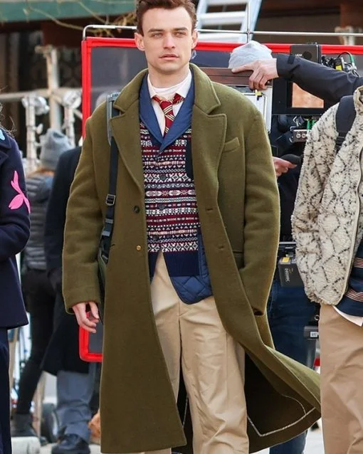 Year-End Clearance Thomas Doherty Gossip Girl S02 Green Coat