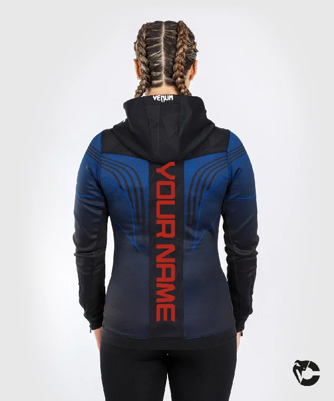 Bargain Blast UFC Venum Personalized Authentic Fight Night 2.0 Kit by Venum Women's Walkout Hoodie - Midnight Edition Bargain Blast UFC Venum Personalized Authentic Fight Night 2.0 Kit by Venum Women's Walkout Hoodie - Midnight Edition