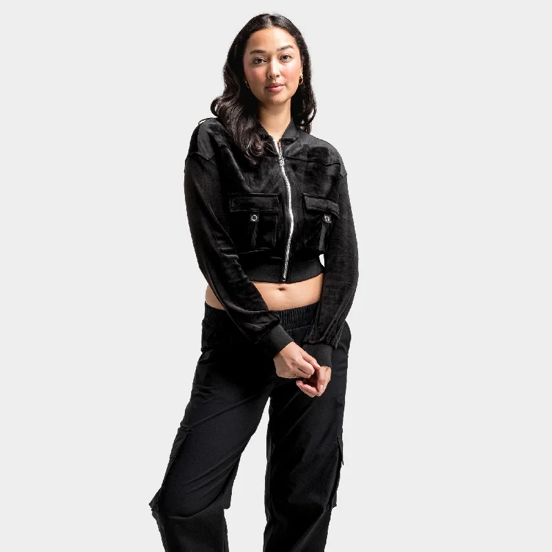 Major Savings Juicy Couture Women's Cargo Bomber / Black