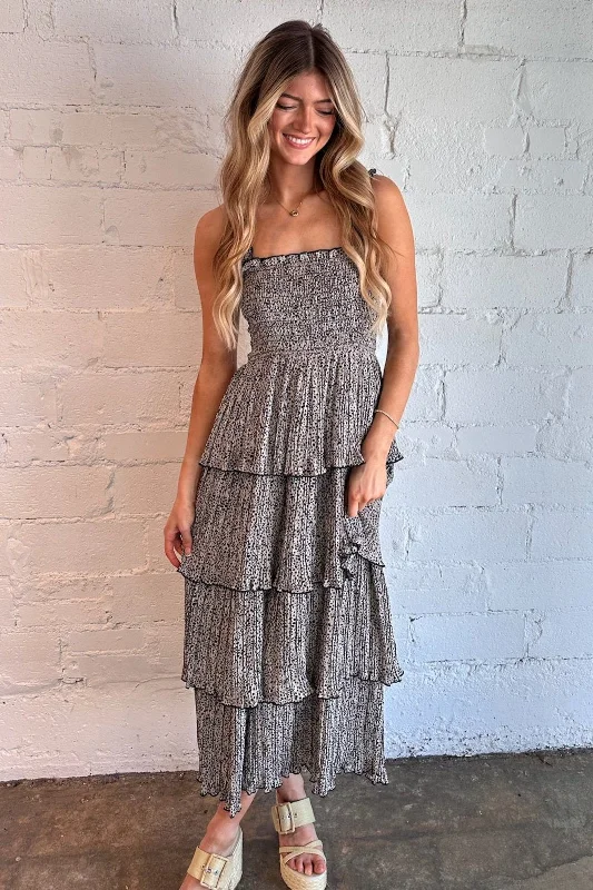 Online Exclusive Spotted Midi Dress