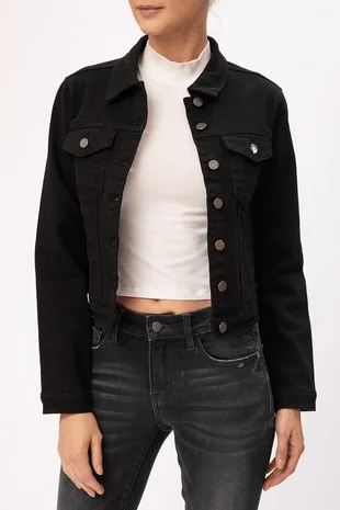 Shop and Save Black Jean Jacket