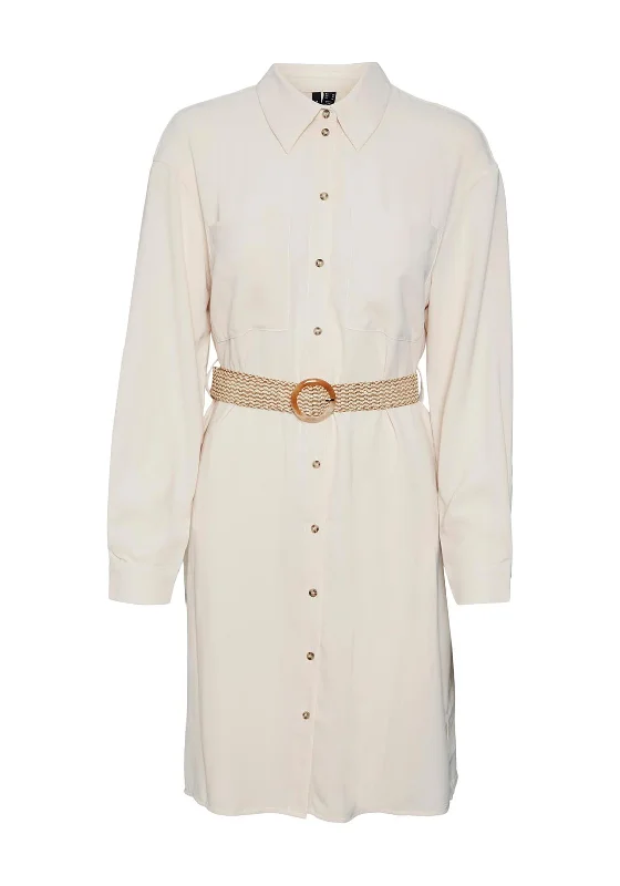 Flash Deals Vero Moda Ruby Shirt Dress, Pastel Rose Tan