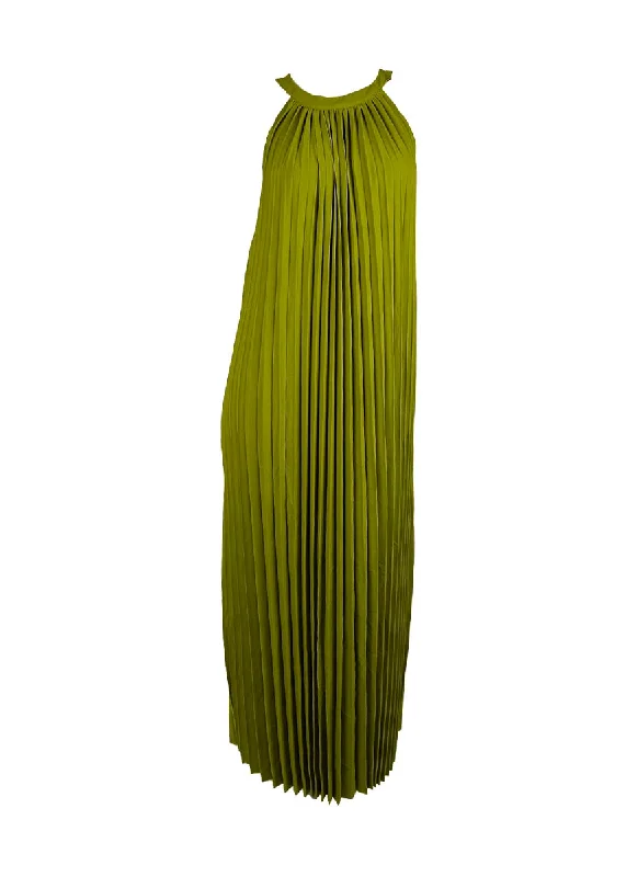 Buy More, Save More D240027 Halter Neck Suspenser Long Dress *Green