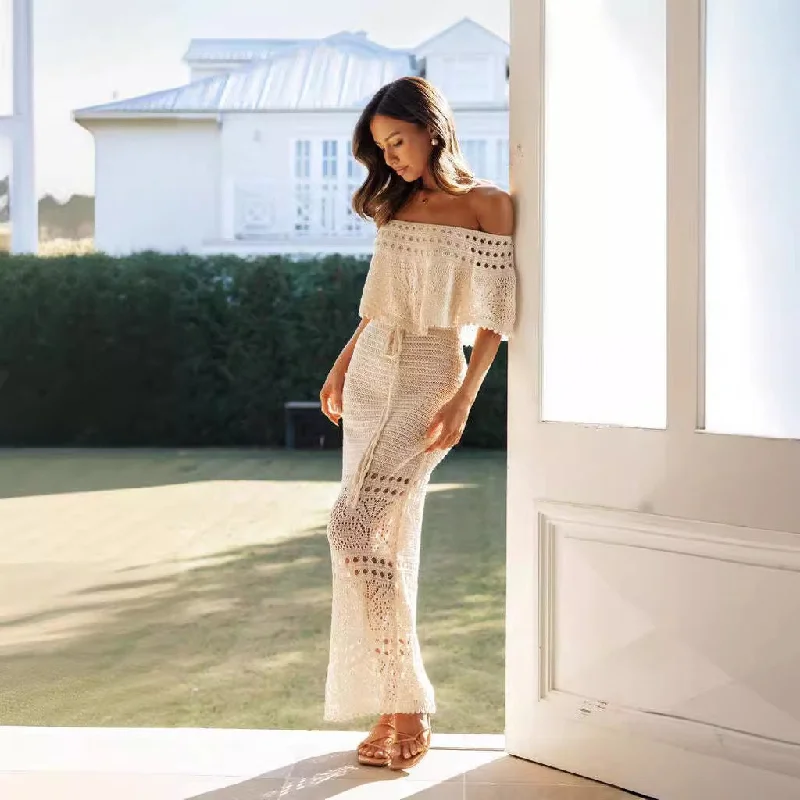 One-DAY Sale Paloma Off The Shoulder Maxi Dress