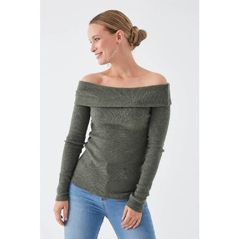 Instant Discount Green Plunging Collar Corduroy Blouse