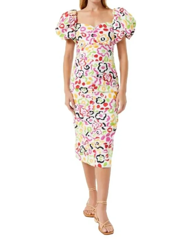 Limited Time Offer Tessa Dress In Painted Bloom