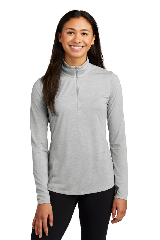 Weekend Flash Sale Sport-Tek Womens Moisture Wicking 1/4 Zip Sweatshirt - Heather Light Grey Weekend Flash Sale Sport-Tek Womens Moisture Wicking 1/4 Zip Sweatshirt - Heather Light Grey