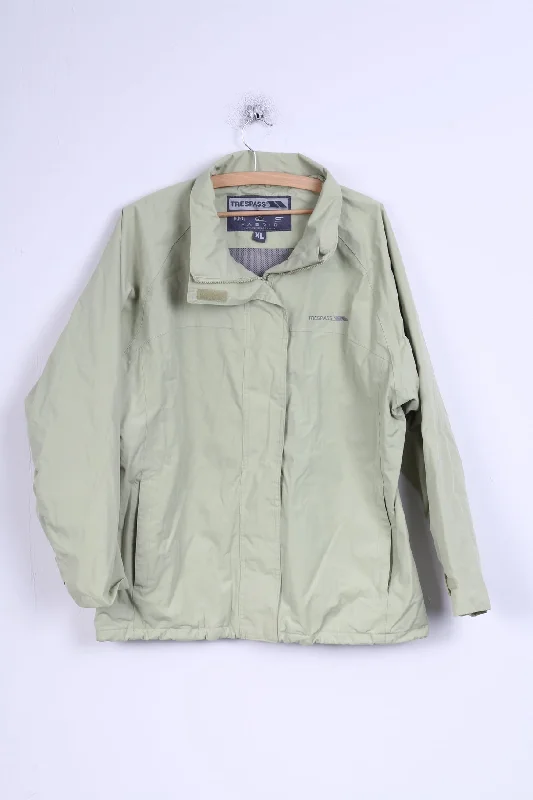 Markdowns Trespass Womens XL Jacket Mint  Waterproof Windproof Outdoor Zip Up Top