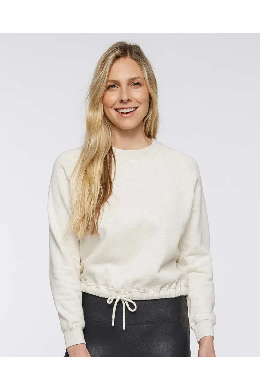 Early Bird Discount LAT Womens Relaxed Boxy Fleece Crewneck Sweatshirt - Heather Natural Early Bird Discount LAT Womens Relaxed Boxy Fleece Crewneck Sweatshirt - Heather Natural