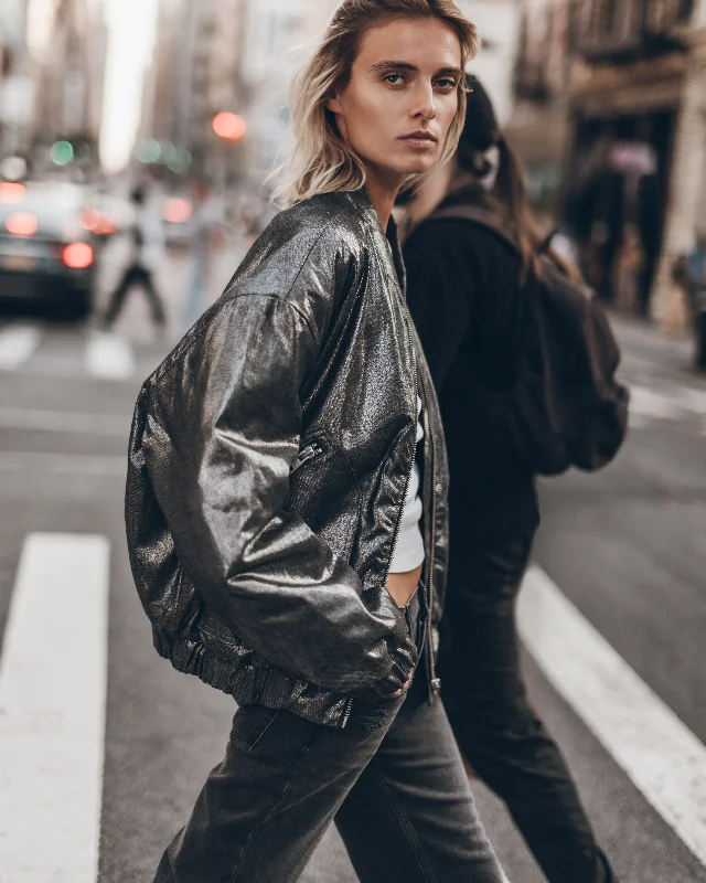 Daily Deals The Silver Bomber Jacket